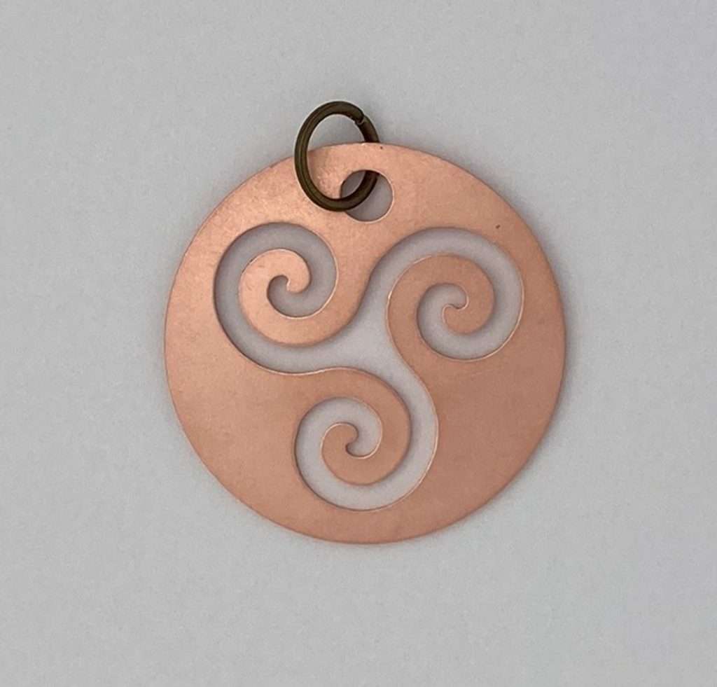 Protection amulet triskele talisman scaled