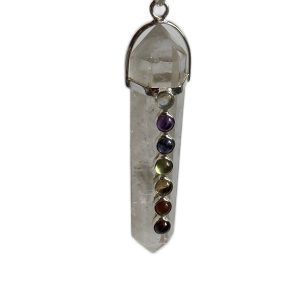 Bergkristallanhänger Chakra 925 silber