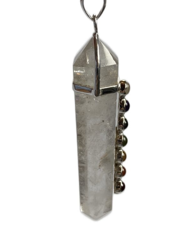 Chakren Kette Bergkristall 925 silber