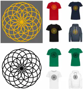 lotus-of-life-symbol, t-shirt, hoodie